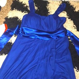 Dark blue mid dress